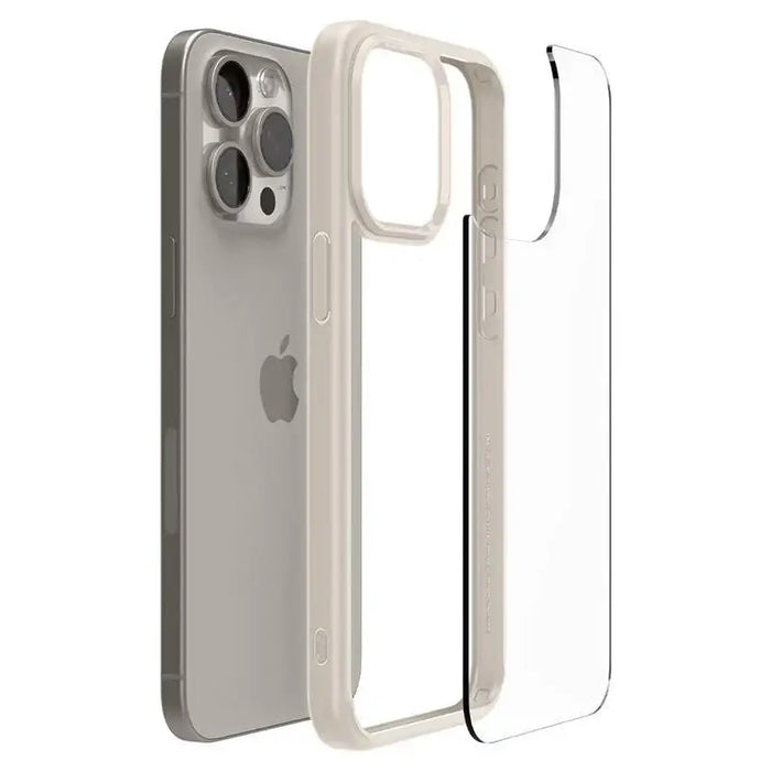 Spigen Ultra Hybrid iPhone 15 Pro Case - Natural Titanium - Cell phone cases and covers<<<HurtelXML