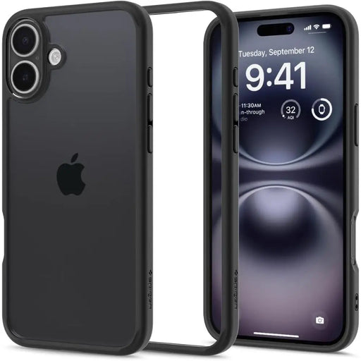 Spigen Ultra Hybrid iPhone 16 Case - Matte Black - Cell phone cases and covers<<<HurtelXML