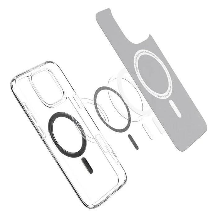 Spigen Ultra Hybrid Mag Carbon Fiber Case with MagSafe for iPhone 16 Pro - Dark Gray - Cell phone cases