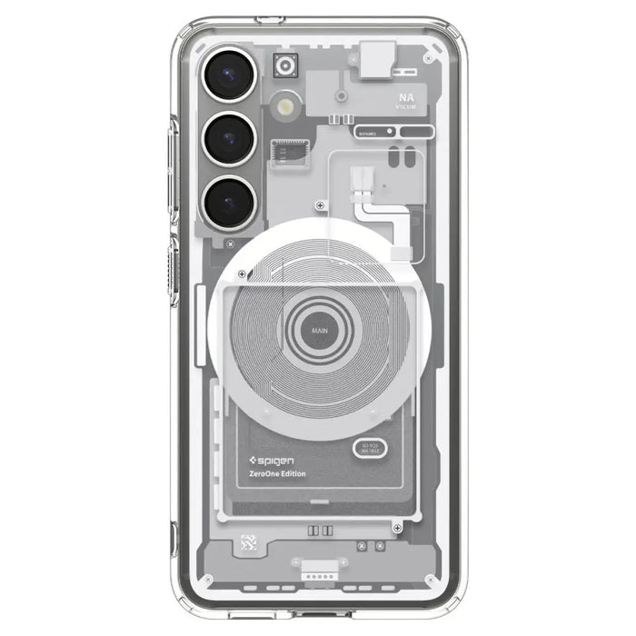 Spigen Ultra Hybrid Mag Case for Samsung Galaxy S25 Zero One - White - Cell phone cases and covers<<<HurtelXML