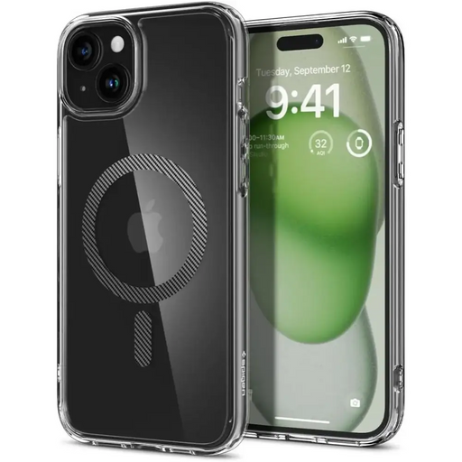 Spigen Ultra Hybrid Mag Case with MagSafe for iPhone 15 - Gray - Cell phone cases and covers<<<HurtelXML
