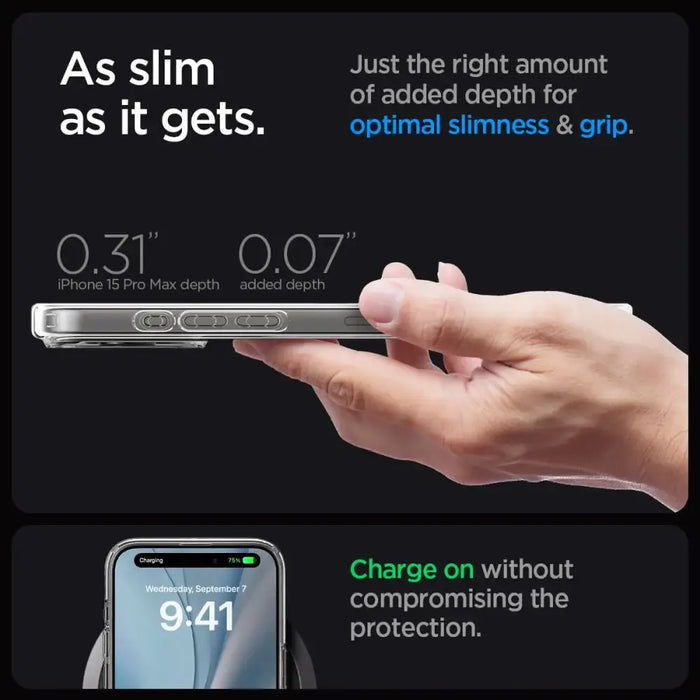 Spigen Ultra Hybrid Mag Case with MagSafe for iPhone 15 Pro Max - Gold - Cell phone cases and covers<<<HurtelXML
