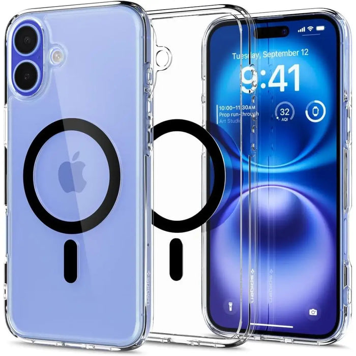 Spigen Ultra Hybrid Mag Case with MagSafe for iPhone 16 Plus - Black - Cell phone cases and covers<<<HurtelXML