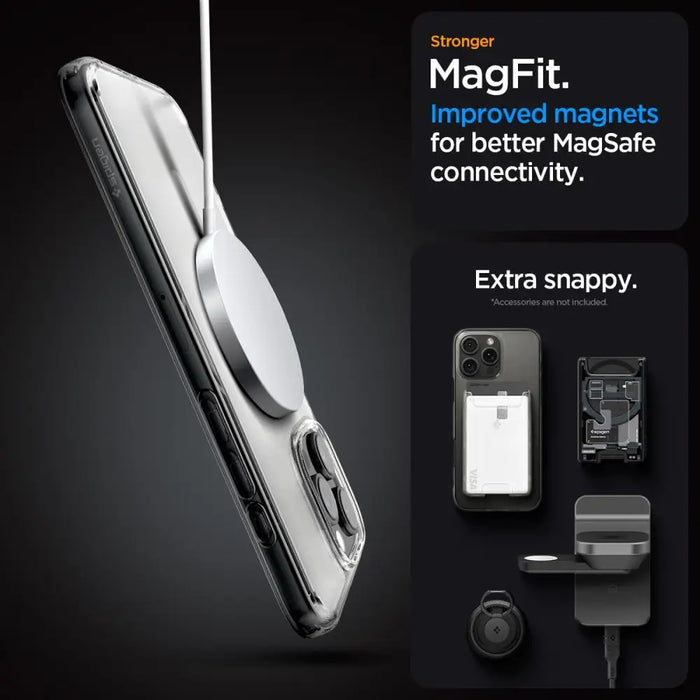 Spigen Ultra Hybrid Mag Case with MagSafe for iPhone 16 Pro - Clear - Cell phone cases and covers<<<HurtelXML
