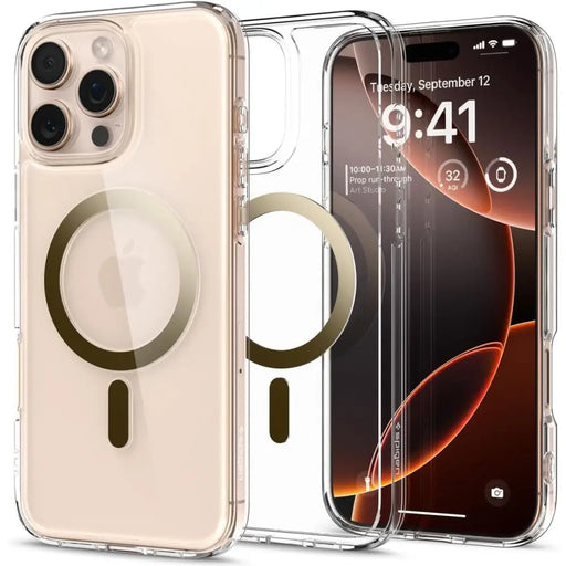 Spigen Ultra Hybrid Mag Case with MagSafe for iPhone 16 Pro - Gold - Cell phone cases and covers<<<HurtelXML