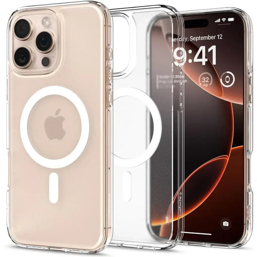 Spigen Ultra Hybrid Mag Case with MagSafe for iPhone 16 Pro Max - Clear - Cell phone cases and covers<<<HurtelXML