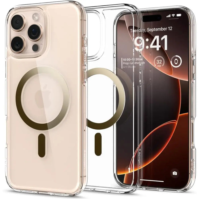 Spigen Ultra Hybrid Mag Case with MagSafe for iPhone 16 Pro Max - Gold - Cell phone cases and covers<<<HurtelXML