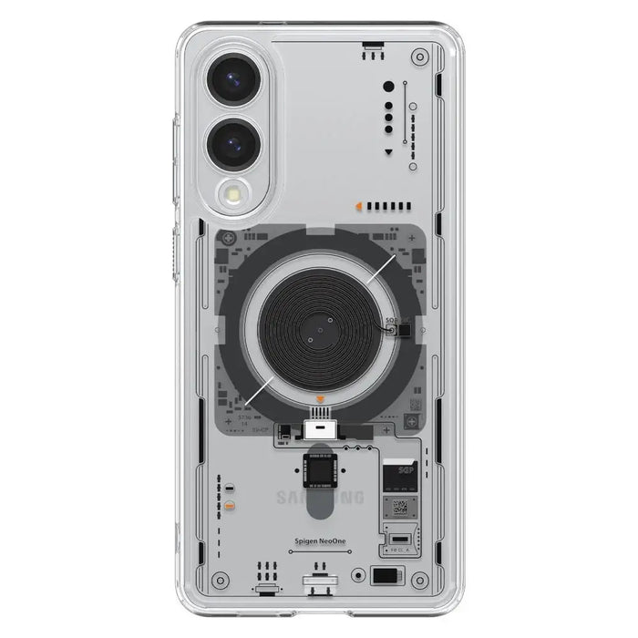 Spigen Ultra Hybrid Mag Case with MagSafe for Samsung Galaxy S25 Edge with Print - Transparent - Cell phone cases