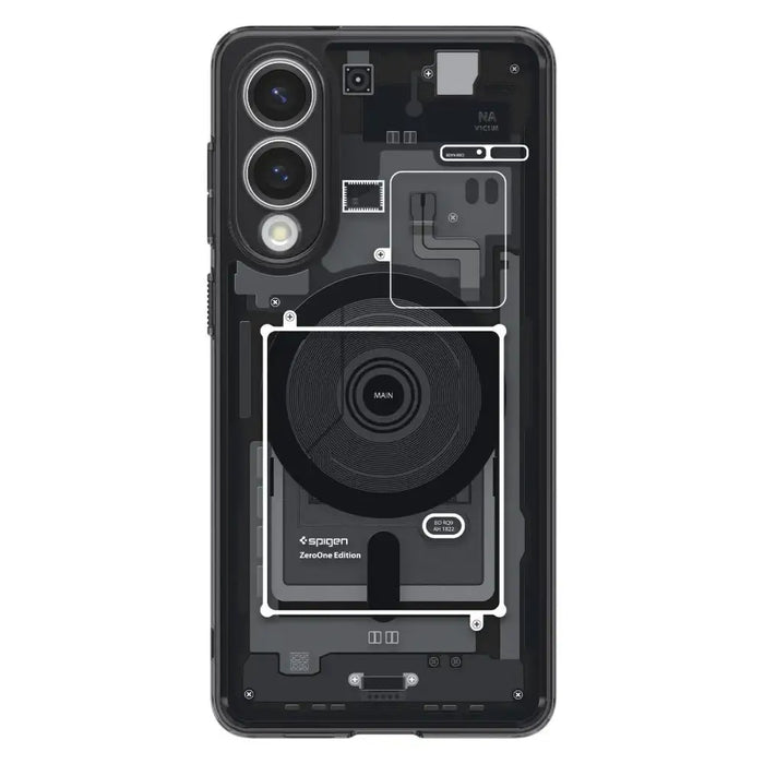 Spigen Ultra Hybrid Mag Case with MagSafe for Samsung Galaxy S25 Edge with Print - Black - Cell phone cases