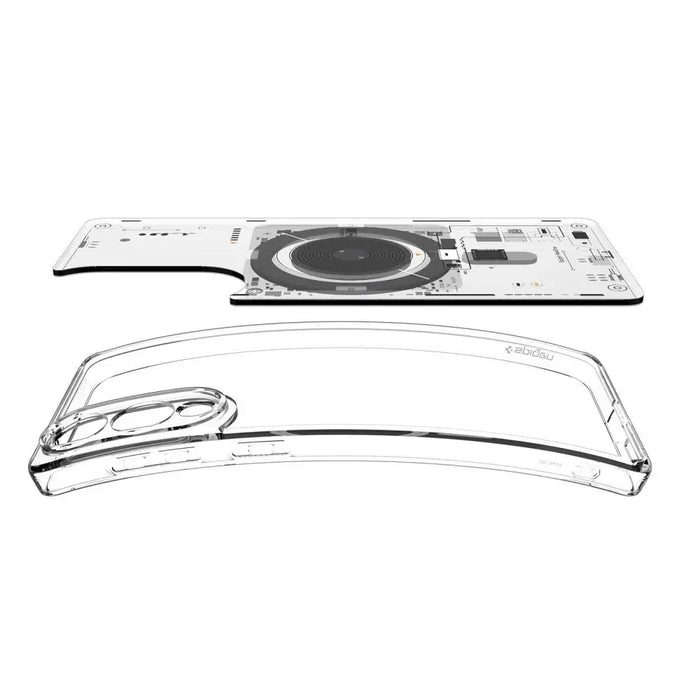 Spigen Ultra Hybrid Mag Case with MagSafe for Samsung Galaxy S25 Edge with Print - Transparent - Cell phone cases