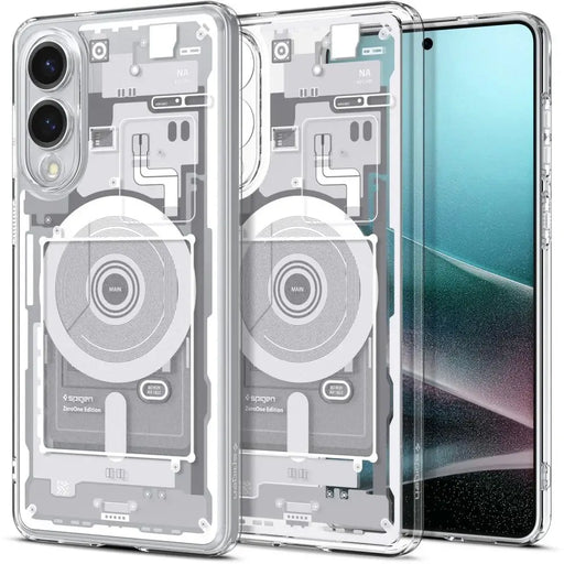 Spigen Ultra Hybrid Mag Case with MagSafe for Samsung Galaxy S25 Edge with Print - White - Cell phone cases