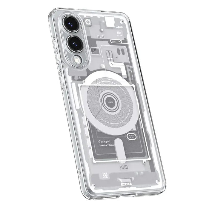 Spigen Ultra Hybrid Mag Case with MagSafe for Samsung Galaxy S25 Edge with Print - White - Cell phone cases