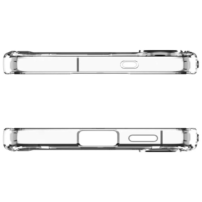 Spigen Ultra Hybrid Mag MagSafe Case for Samsung Galaxy S25 FE - Clear and White - Cell phone cases