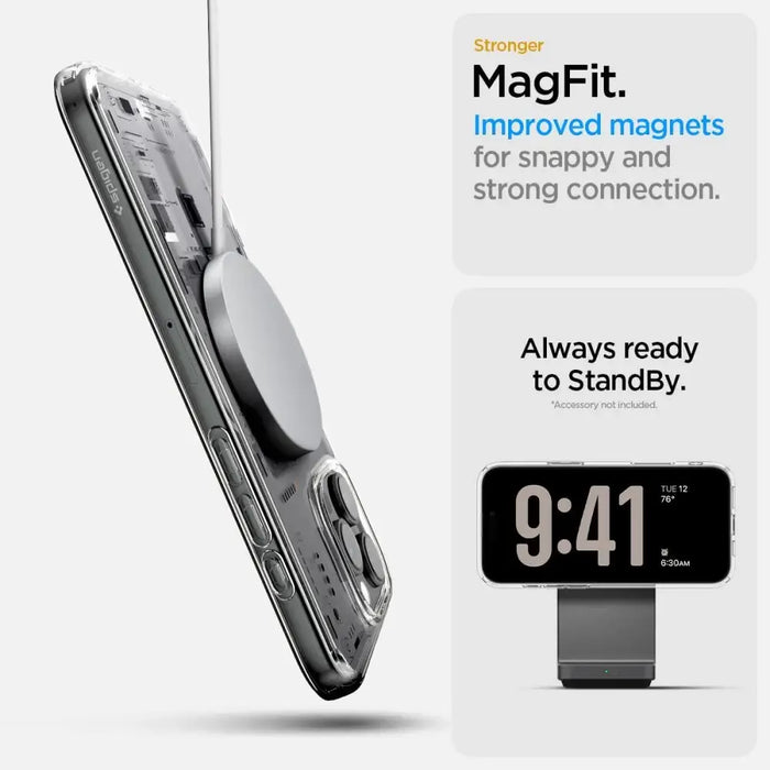 Spigen Ultra Hybrid Mag MagSafe iPhone 16 Pro Case - Clear - Cell phone cases and covers<<<HurtelXML