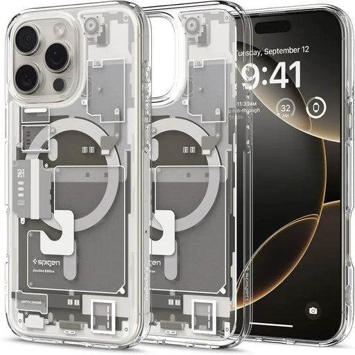 Spigen Ultra Hybrid Mag Zero One case with MagSafe for iPhone 16 Pro - titanium - Cell phone cases