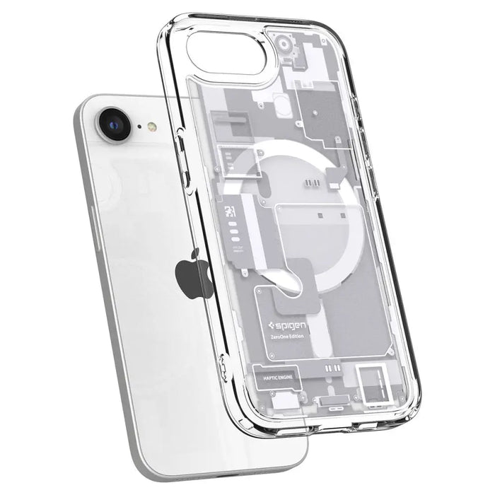Spigen Ultra Hybrid MagSafe Case for iPhone 16e Zero One - White - Cell phone cases and covers<<<HurtelXML
