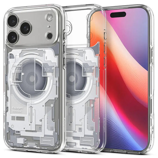 Spigen Ultra Hybrid MagSafe Case for iPhone 17 Pro Zero One - White - Cell phone cases and covers<<<HurtelXML