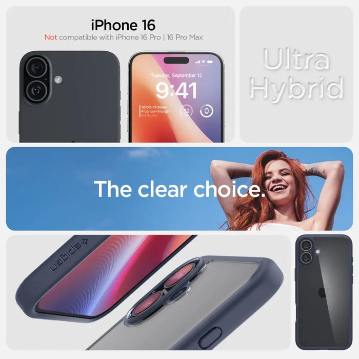 Spigen Ultra Hybrid MagSafe for iPhone 16 - Blue - Cell phone cases and covers<<<HurtelXML