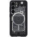 Spigen Ultra Hybrid OneTap Ring Case with MagSafe for Samsung Galaxy S24 - Clear (Zero One Pattern) - Cell phone cases