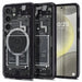 Spigen Ultra Hybrid OneTap Ring Case with MagSafe for Samsung Galaxy S24 - Clear (Zero One Pattern) - Cell phone cases
