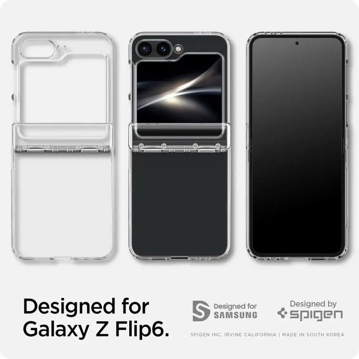 Spigen Ultra Hybrid Pro Case for Samsung Galaxy Z Flip 6 - Clear - Cell phone cases and covers<<<HurtelXML