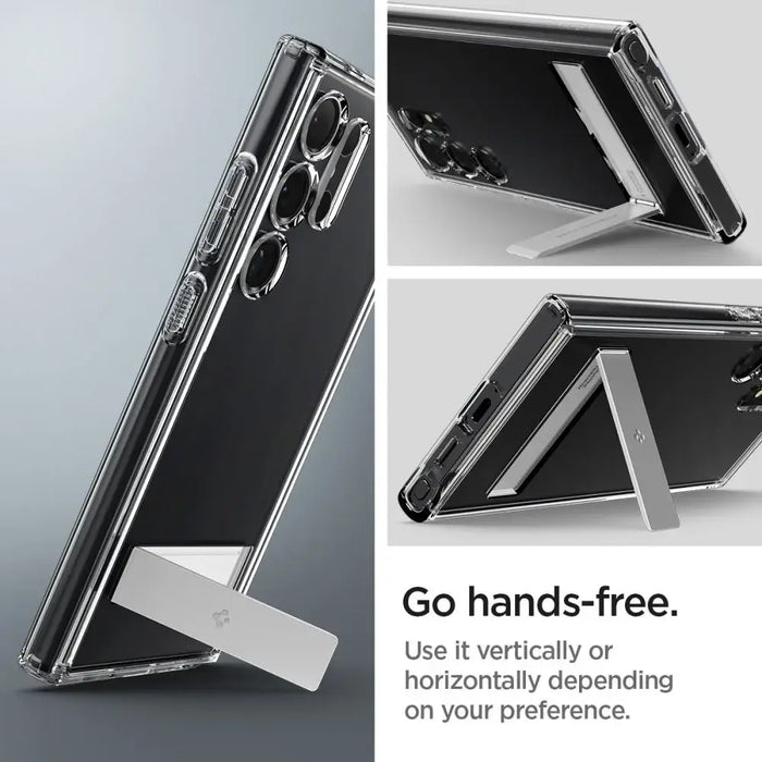 Spigen Ultra Hybrid S Case for Samsung Galaxy S24 Ultra - Transparent - Cell phone cases and covers<<<HurtelXML