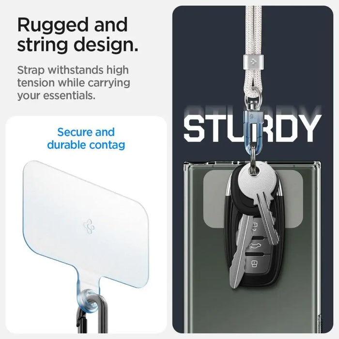 Spigen Universal Set Lanyard and Pendant - White - Other cell phone equipment<<<HurtelXML