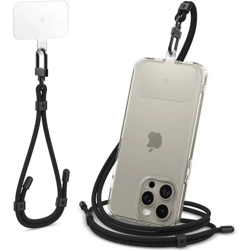 Spigen Universal Strap Set Lanyard and Pendant - Black - Other cell phone equipment<<<HurtelXML