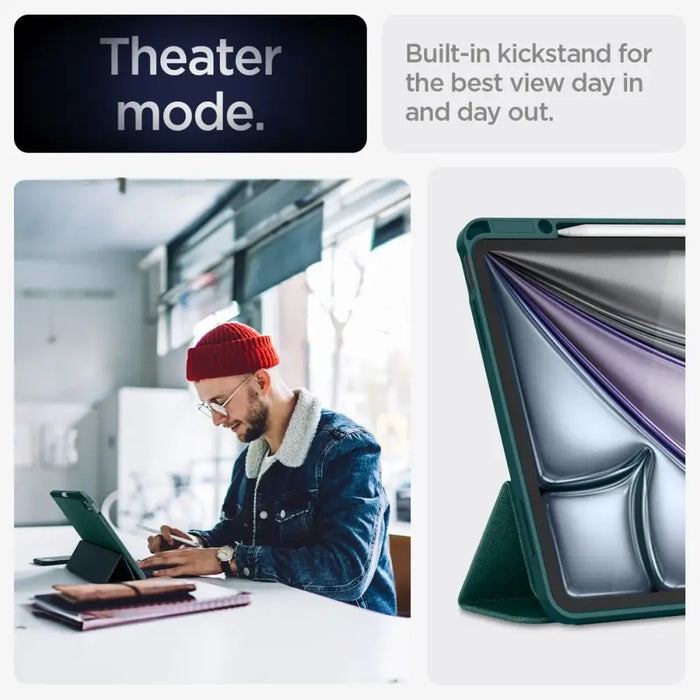 Spigen Urban Fit iPad Air 13’’ 2024 Case - Green - Cell phone cases and covers<<<HurtelXML