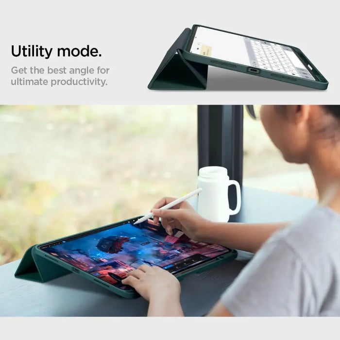 Spigen Urban Fit iPad Pro 13’’ 2024 Case - Green - Cell phone cases and covers<<<HurtelXML