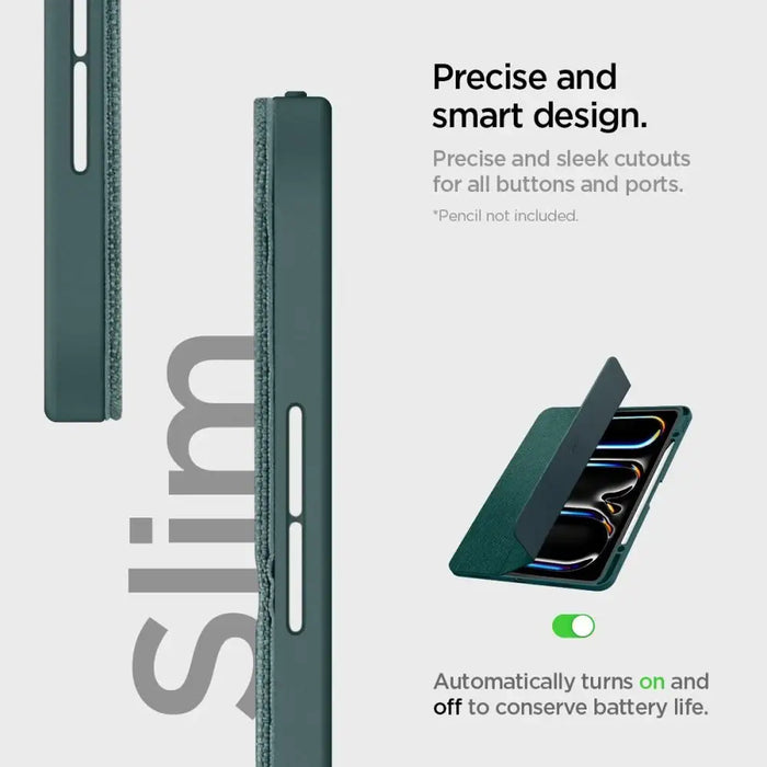 Spigen Urban Fit iPad Pro 13’’ 2024 Case - Green - Cell phone cases and covers<<<HurtelXML