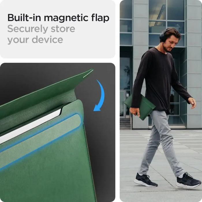 Spigen Valentinus Laptop Case 13-14’’ - Green - Laptop bags<<<HurtelXML