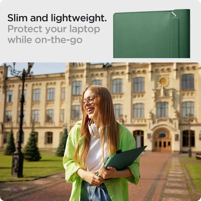 Spigen Valentinus Laptop Case 13-14’’ - Green - Laptop bags<<<HurtelXML