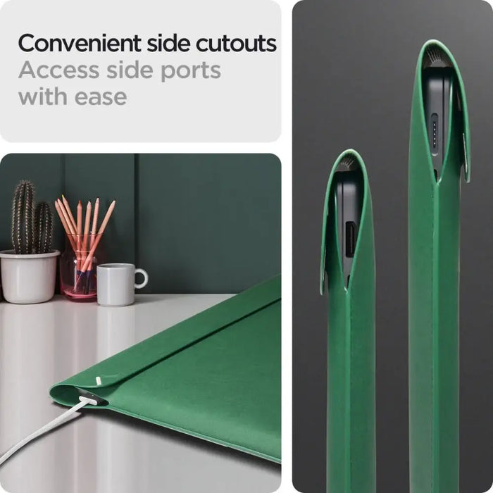 Spigen Valentinus Laptop Case 13-14’’ - Green - Laptop bags<<<HurtelXML