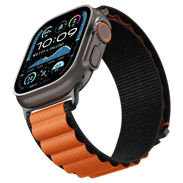 Spigen WBF1 Strap for Apple Watch 44 / 45 / 46 / 49 mm - Black and Orange - Other cell phone equipment<<<HurtelXML