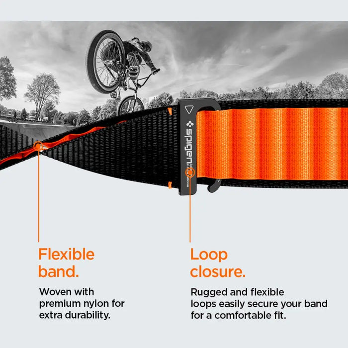 Spigen WBF1 Strap for Apple Watch 44 / 45 / 46 / 49 mm - Black and Orange - Other cell phone equipment<<<HurtelXML