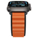 Spigen WBF1 Strap for Apple Watch 44 / 45 / 46 / 49 mm - Black and Orange - Other cell phone equipment<<<HurtelXML