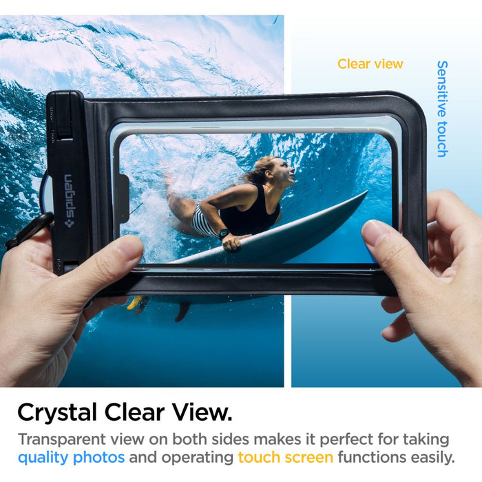 Spigen Spigen Aqua Shield A601 case waterproof IPX8 - black 2 pcs.