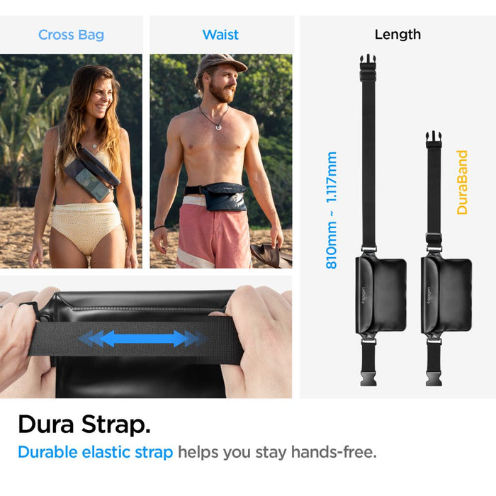 Spigen Aqua Shield A620 Waterproof Hip Bag IPX8 - Black