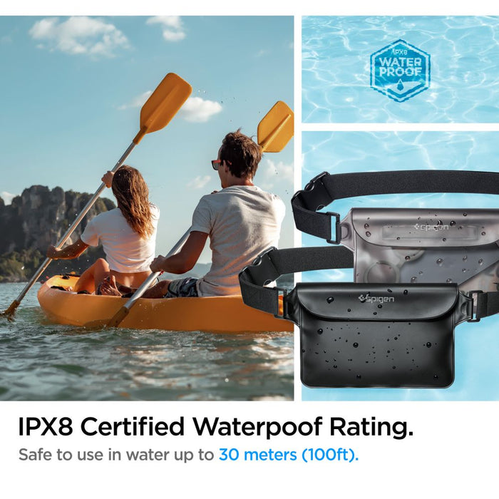Spigen Aqua Shield A620 Waterproof Hip Bag IPX8 - Black 2 pcs.