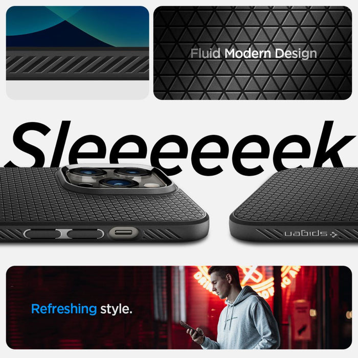 Spigen Liquid Air Case for iPhone 14 Pro Max - Matte Black