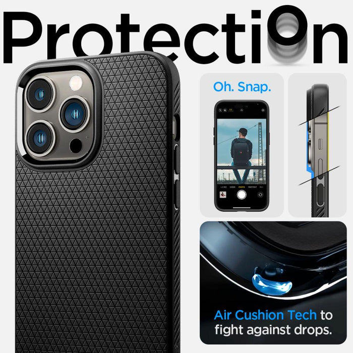 Spigen Liquid Air Case for iPhone 14 Pro Max - Matte Black