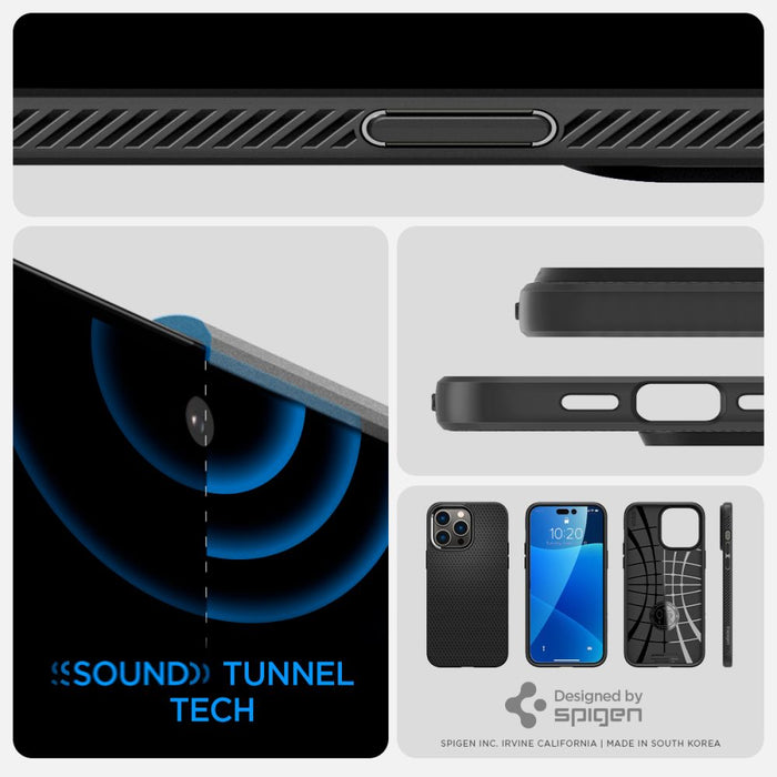 Spigen Liquid Air Case for iPhone 14 Pro Max - Matte Black