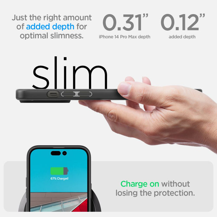 Spigen Ultra Hybrid iPhone 14 Pro Max Case - Matte Black