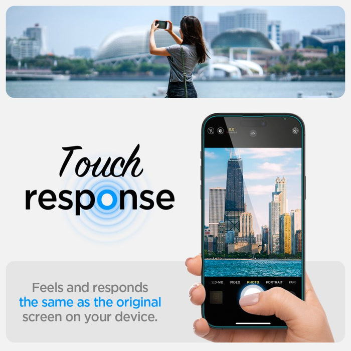 Spigen Glas.tR EZ Fit Tempered Glass for iPhone 14 Pro Max - 2 pcs.