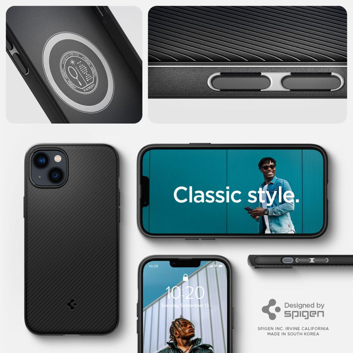 Spigen Mag Armor iPhone 14 Plus Case - Matte Black