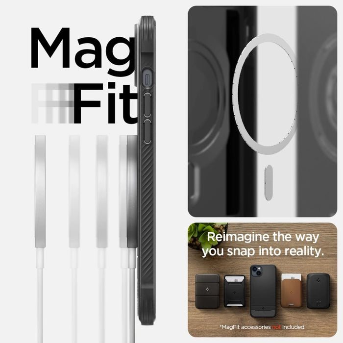 Spigen Rugged Armor Mag Case with MagSafe for iPhone 14 Plus - Matte Black