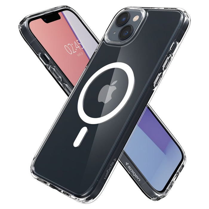 Spigen Ultra Hybrid Mag Case with MagSafe for iPhone 14 - Clear/White
