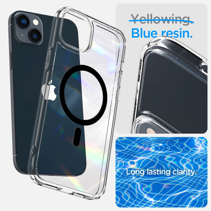 Spigen Ultra Hybrid Mag Case with MagSafe for iPhone 14 Plus - Clear Black