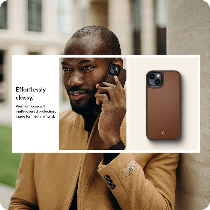 Spigen Cyrill Kajuk Mag Case with MagSafe for iPhone 14 Plus - Brown